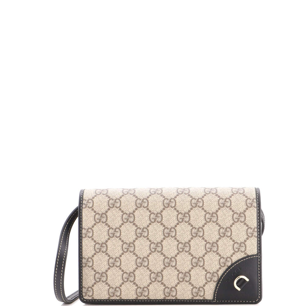 Gucci Emblem Wallet on Strap